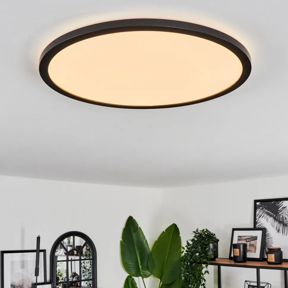 Plafonnier Hooper Led Noir, 1 Lumiere