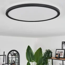Plafonnier Hooper Led Noir, 1 Lumiere