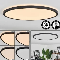 Plafonnier Hooper Led Noir, 1 Lumiere