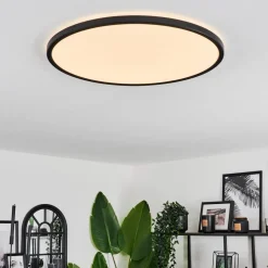 Plafonnier Hooper Led Noir, 1 Lumiere