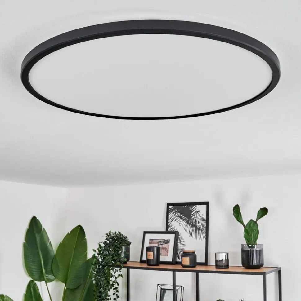 Plafonnier Hooper Led Noir, 1 Lumiere