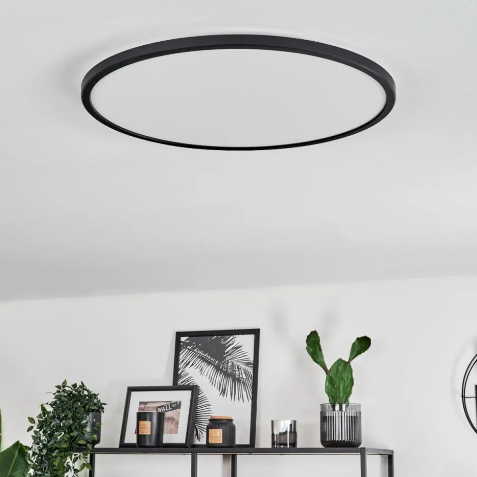 Plafonnier Hooper Led Noir, 1 Lumiere