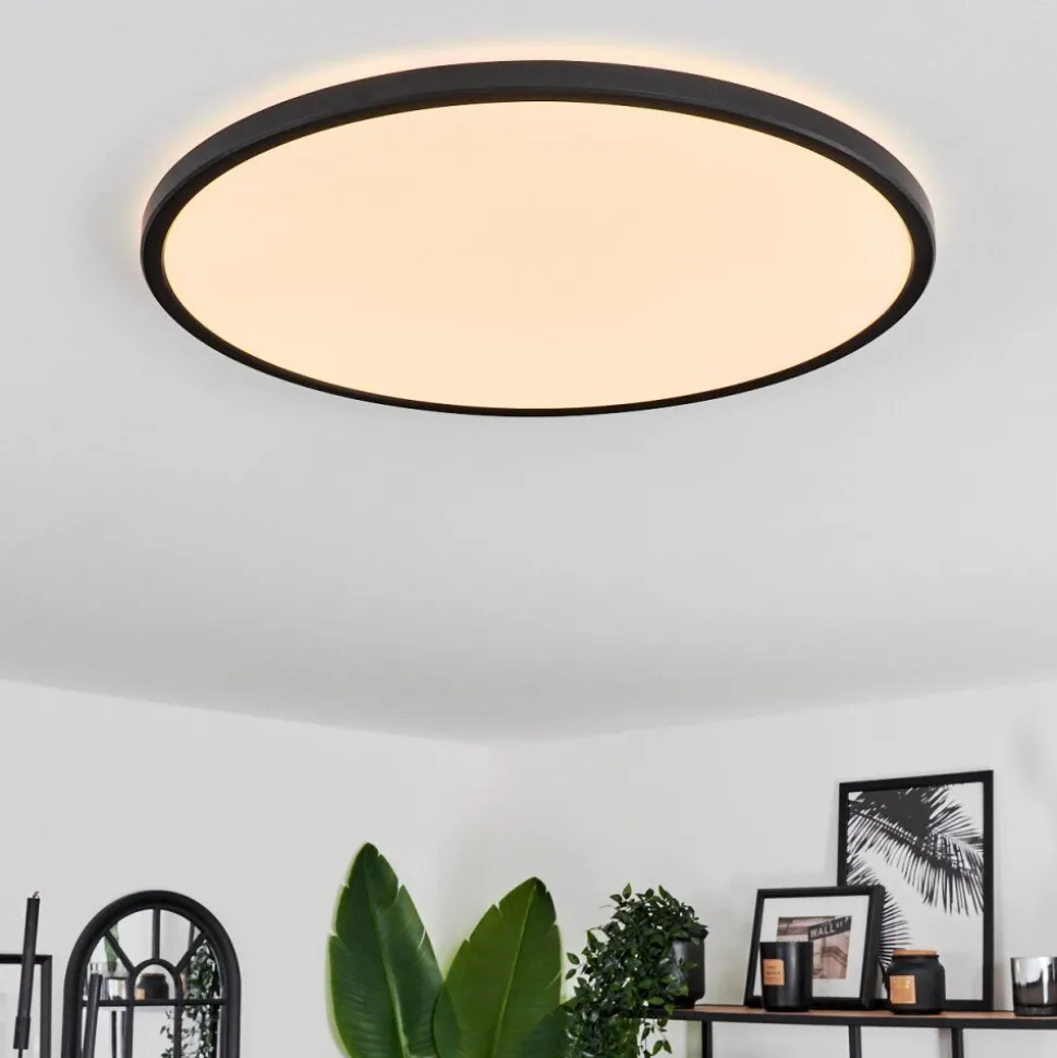 Plafonnier Hooper Led Noir, 1 Lumiere