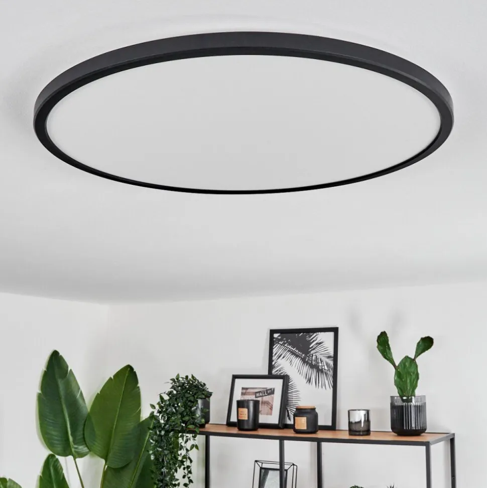 Plafonnier Hooper Led Noir, 1 Lumiere