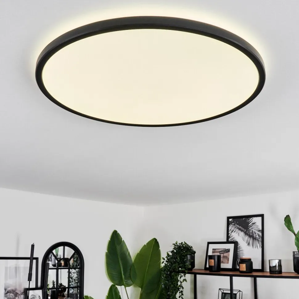 Plafonnier Hooper Led Noir, 1 Lumiere