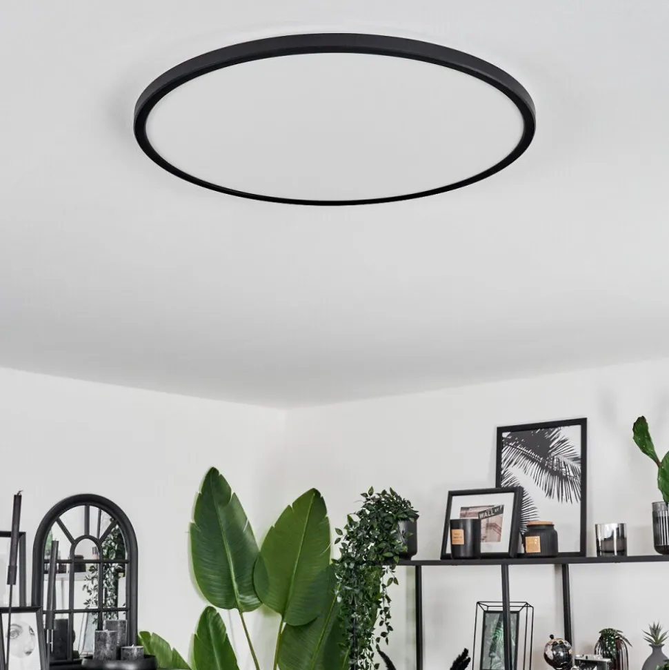Plafonnier Hooper Led Noir, 1 Lumiere