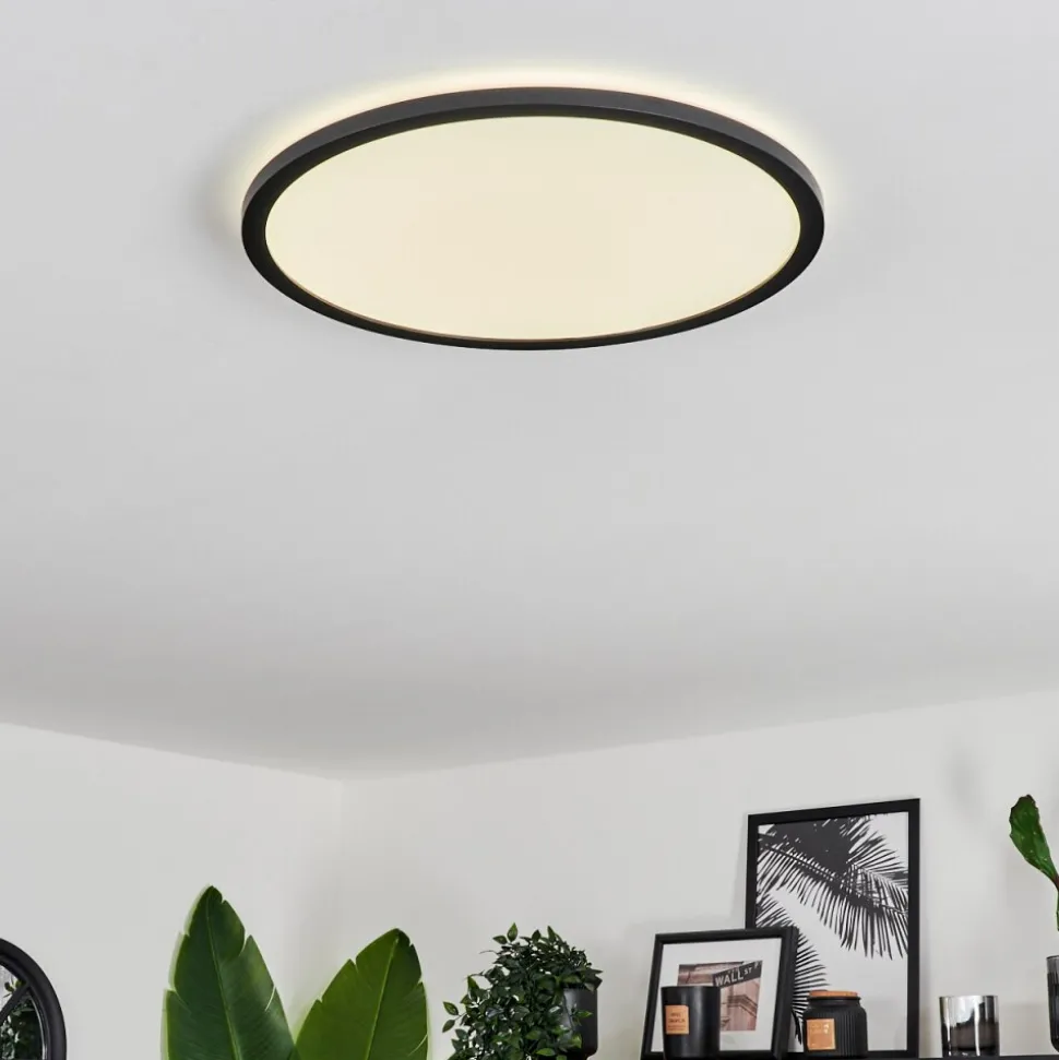 Plafonnier Hooper Led Noir, 1 Lumiere