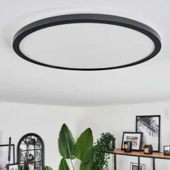 Plafonnier Hooper Led Noir, 1 Lumiere