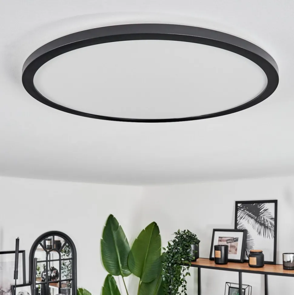 Plafonnier Hooper Led Noir, 1 Lumiere