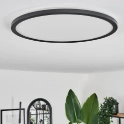 Plafonnier Hooper Led Noir, 1 Lumiere