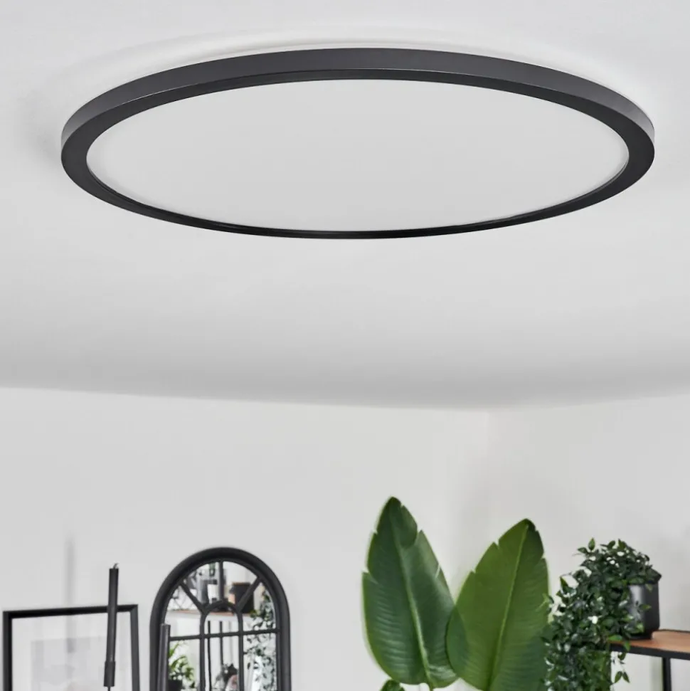 Plafonnier Hooper Led Noir, 1 Lumiere