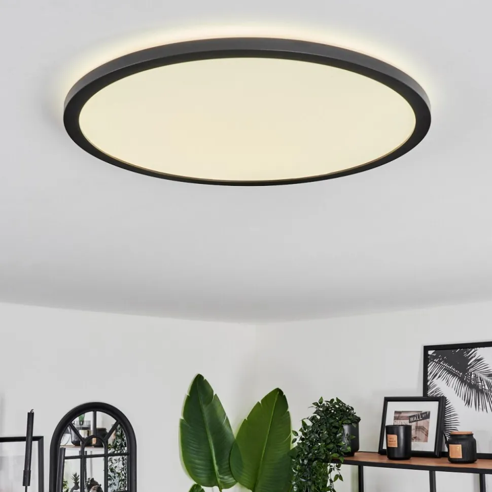Plafonnier Hooper Led Noir, 1 Lumiere