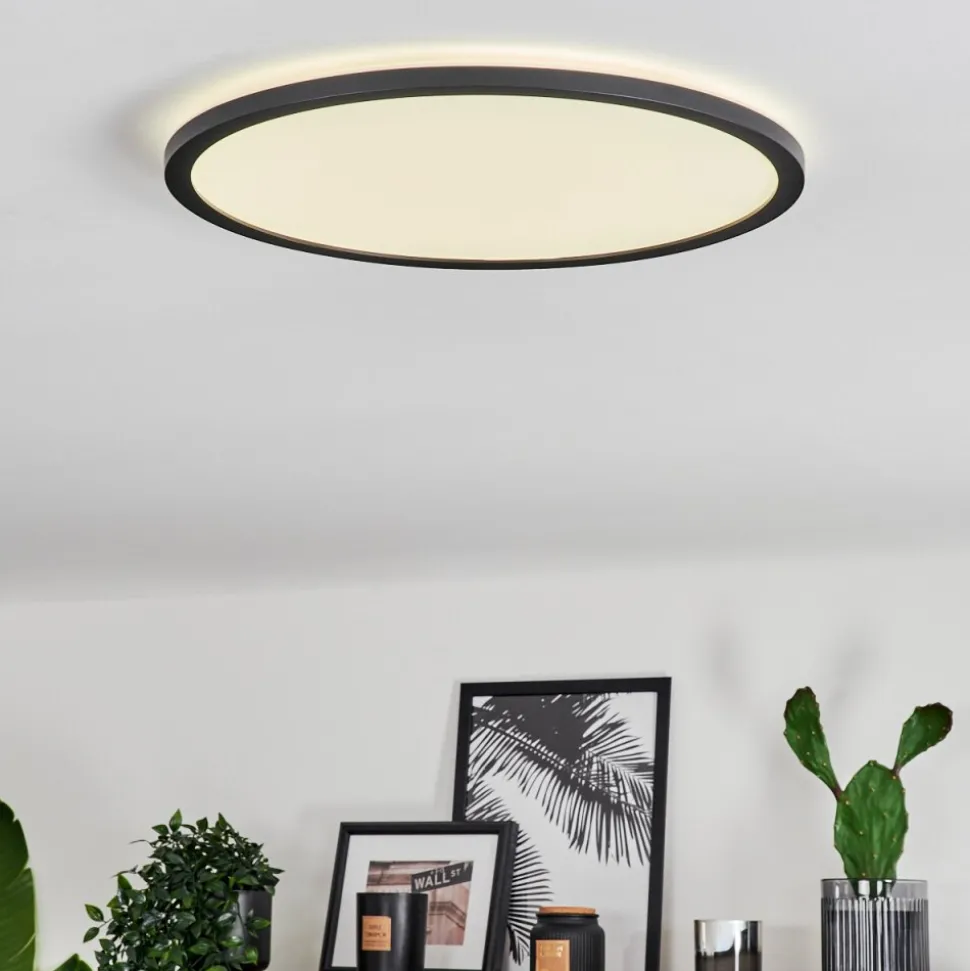 Plafonnier Hooper Led Noir, 1 Lumiere