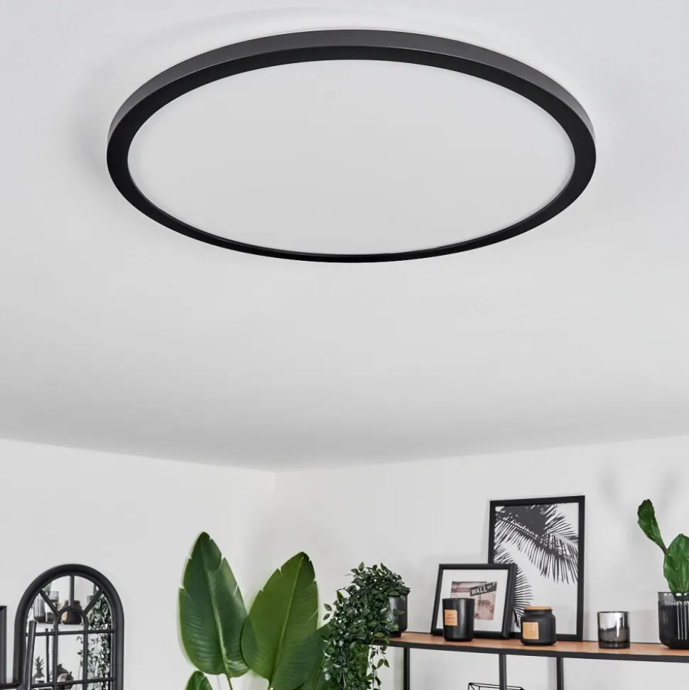 Plafonnier Hooper Led Noir, 1 Lumiere