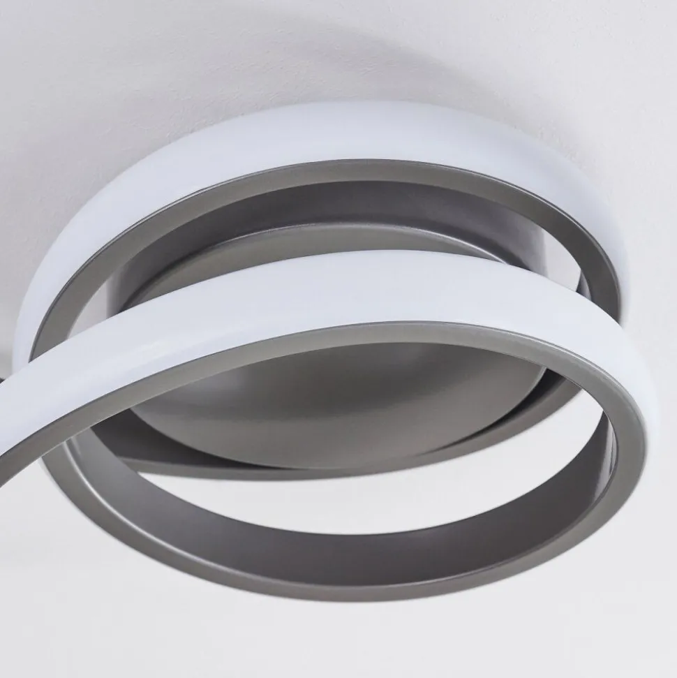 Plafonnier Ignal Led Gris, 1 Lumiere