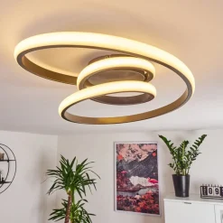 Plafonnier Ignal Led Gris, 1 Lumiere