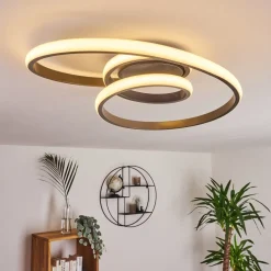 Plafonnier Ignal Led Gris, 1 Lumiere