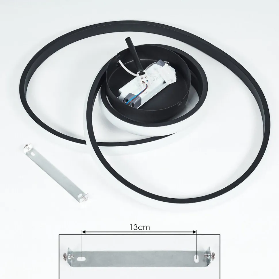 Plafonnier Ignal Led Noir, 1 Lumiere