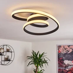 Plafonnier Ignal Led Noir, 1 Lumiere