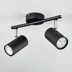 Plafonnier Javel Noir, 2 Lumieres