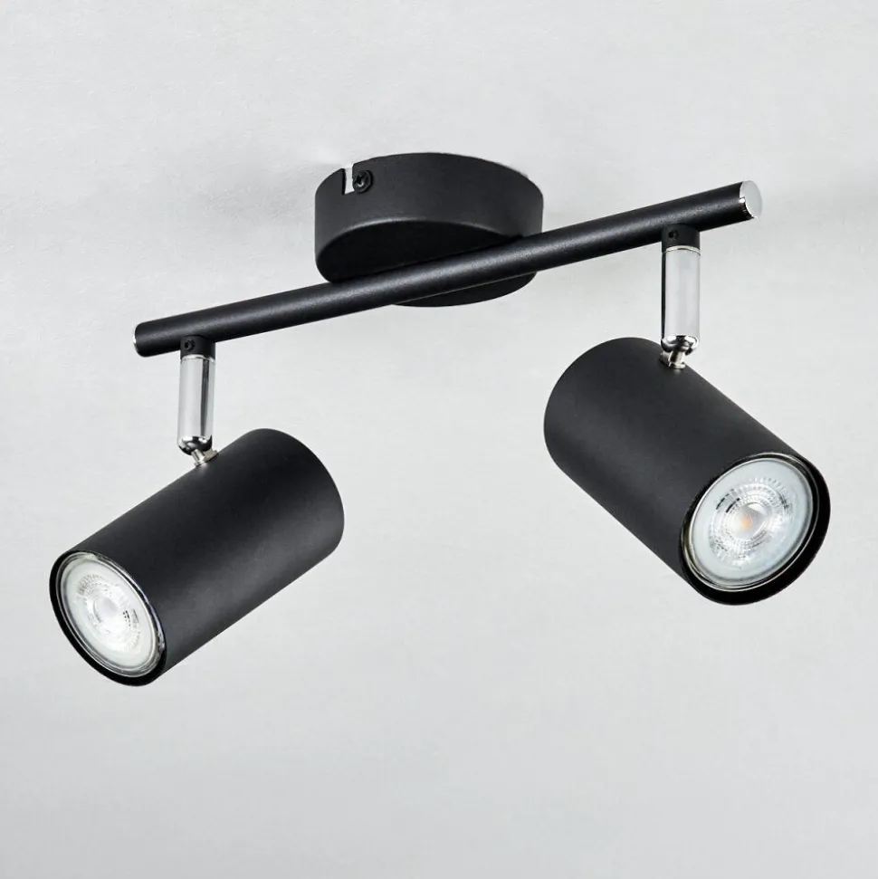 Plafonnier Javel Noir, 2 Lumieres