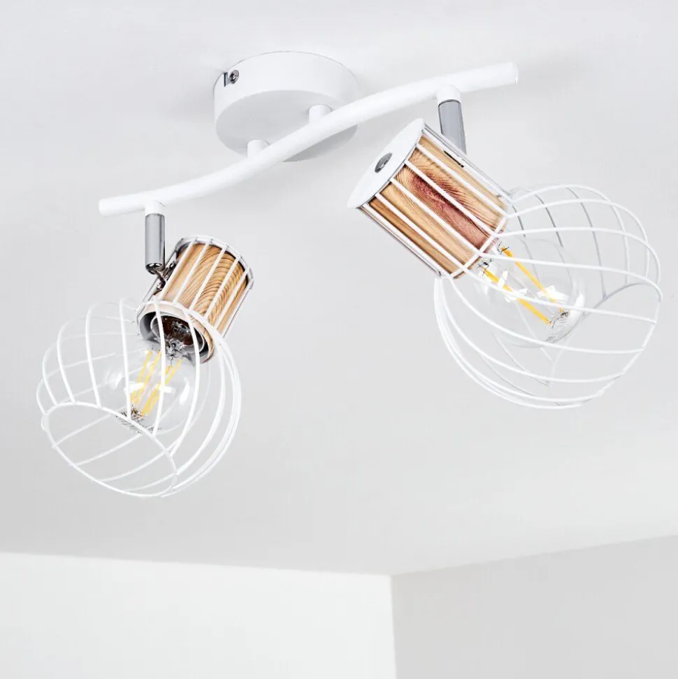 Plafonnier Koler Blanc, 2 Lumieres