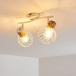 Plafonnier Koler Blanc, 2 Lumieres