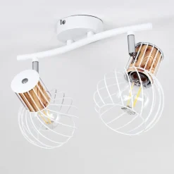 Plafonnier Koler Blanc, 2 Lumieres