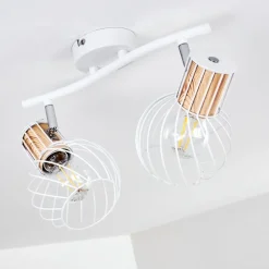 Plafonnier Koler Blanc, 2 Lumieres