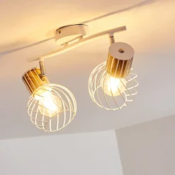 Plafonnier Koler Blanc, 2 Lumieres
