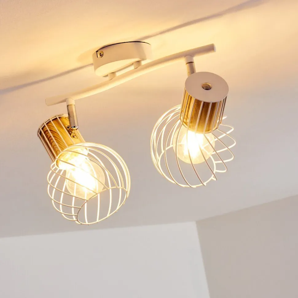 Plafonnier Koler Blanc, 2 Lumieres
