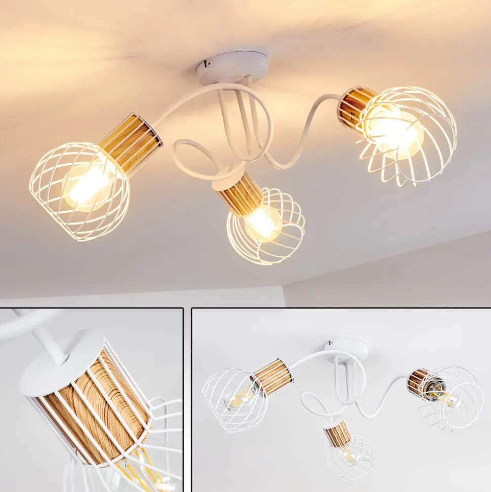 Plafonnier Koler Blanc, 3 Lumieres