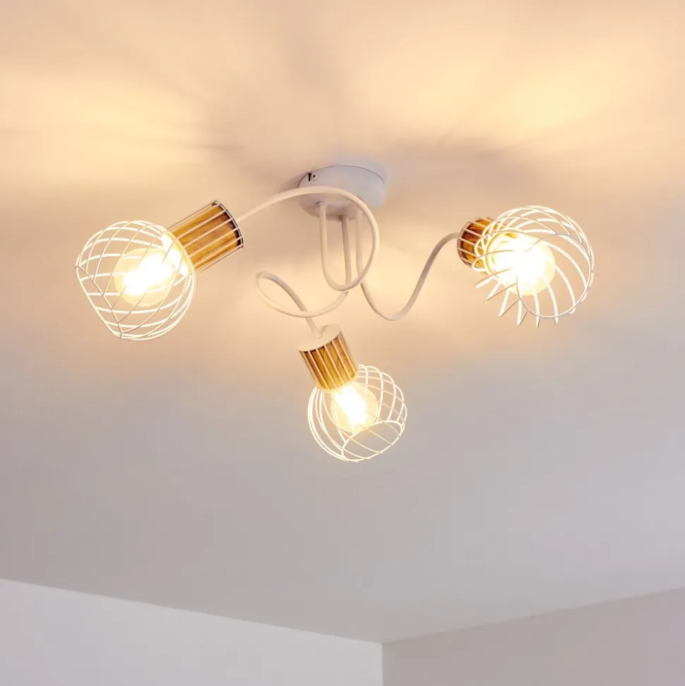 Plafonnier Koler Blanc, 3 Lumieres