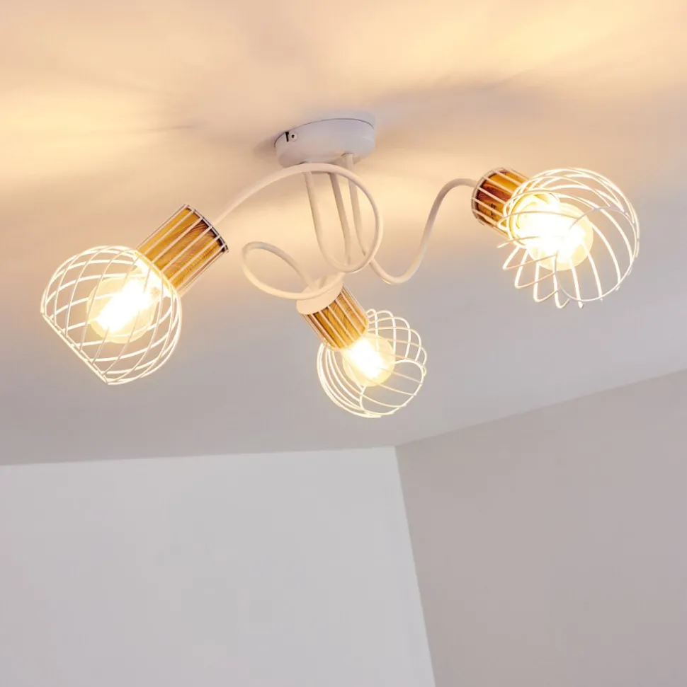 Plafonnier Koler Blanc, 3 Lumieres