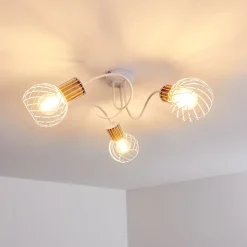 Plafonnier Koler Blanc, 3 Lumieres