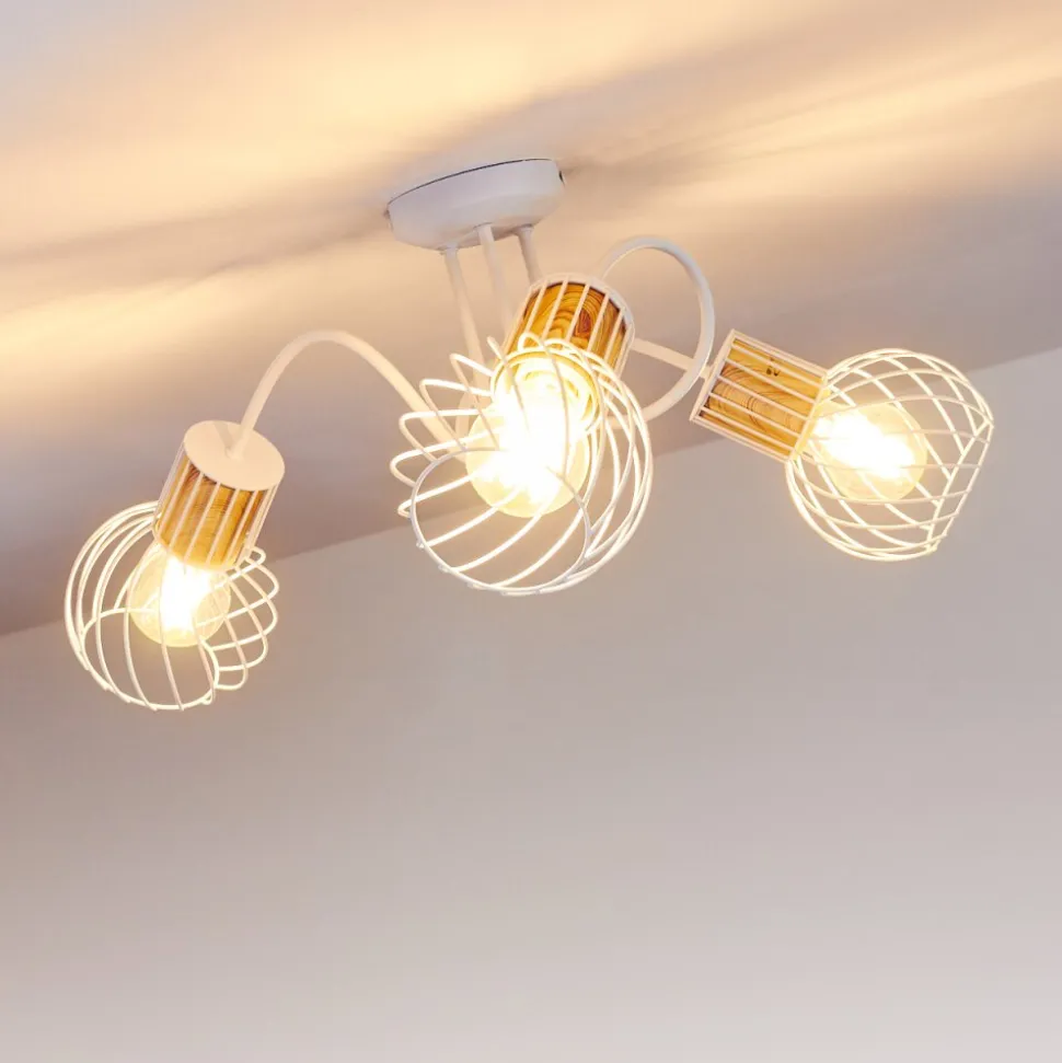 Plafonnier Koler Blanc, 3 Lumieres