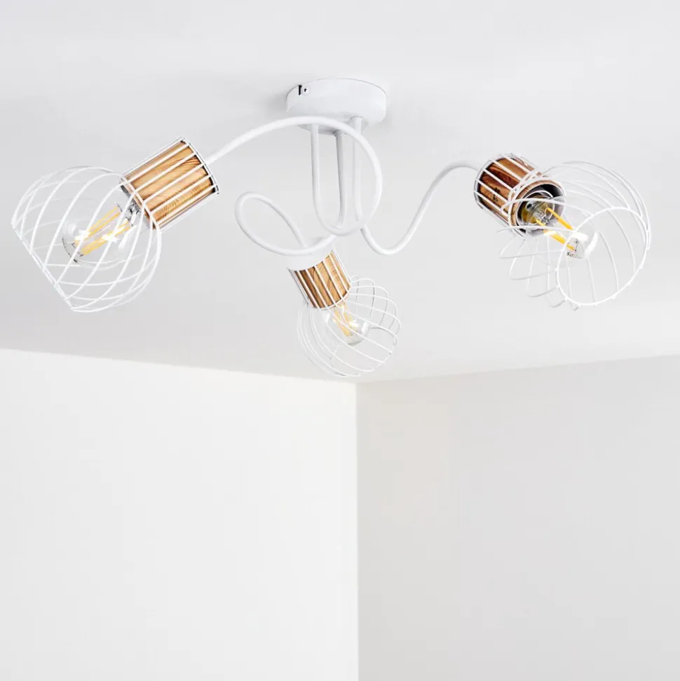 Plafonnier Koler Blanc, 3 Lumieres