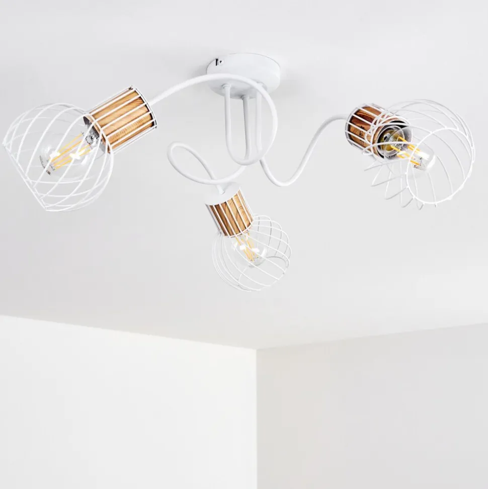 Plafonnier Koler Blanc, 3 Lumieres