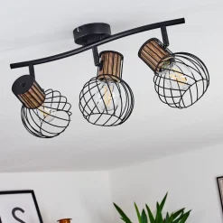 Plafonnier Koler Noir, 3 Lumieres