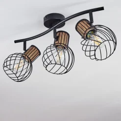 Plafonnier Koler Noir, 3 Lumieres