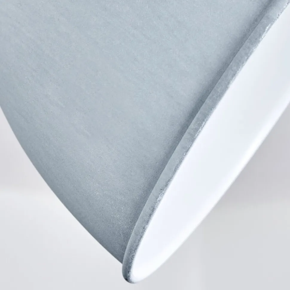 Plafonnier Koppom Chrome, Gris, 1 Lumiere
