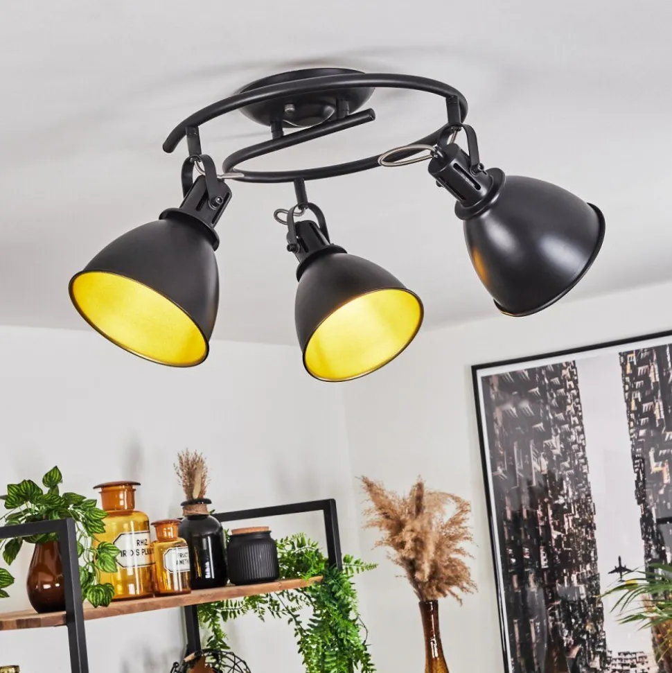 Plafonnier Koppom Noir, 3 Lumieres