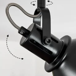 Plafonnier Koppom Noir, 3 Lumieres