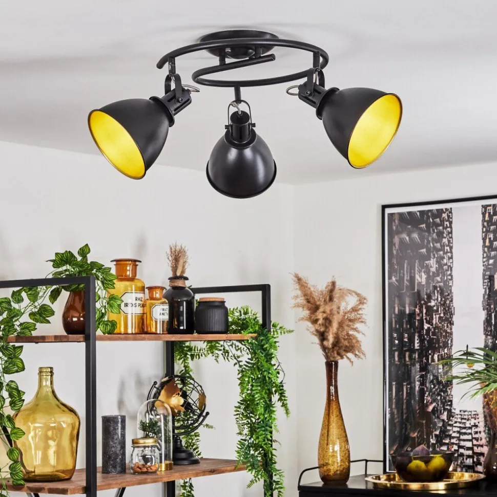 Plafonnier Koppom Noir, 3 Lumieres