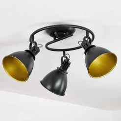 Plafonnier Koppom Noir, 3 Lumieres