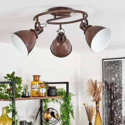 Plafonnier Koppom Rouille, 3 Lumieres
