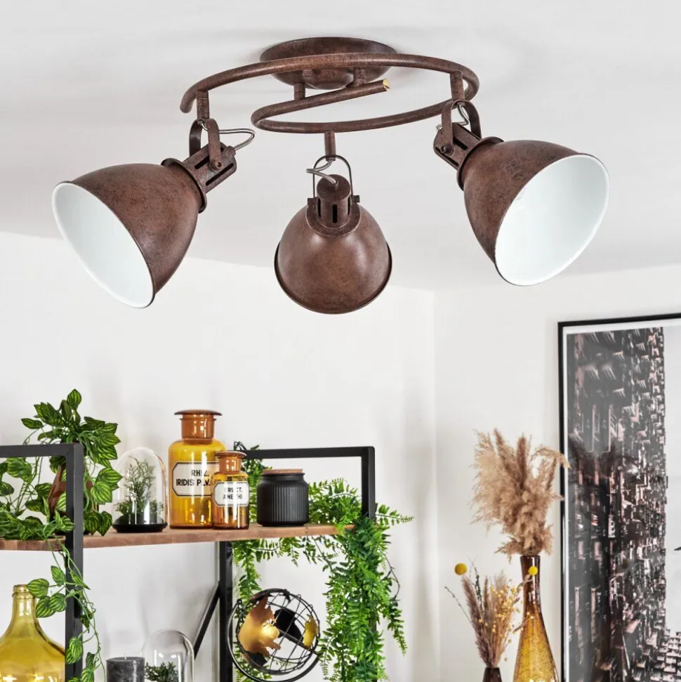 Plafonnier Koppom Rouille, 3 Lumieres