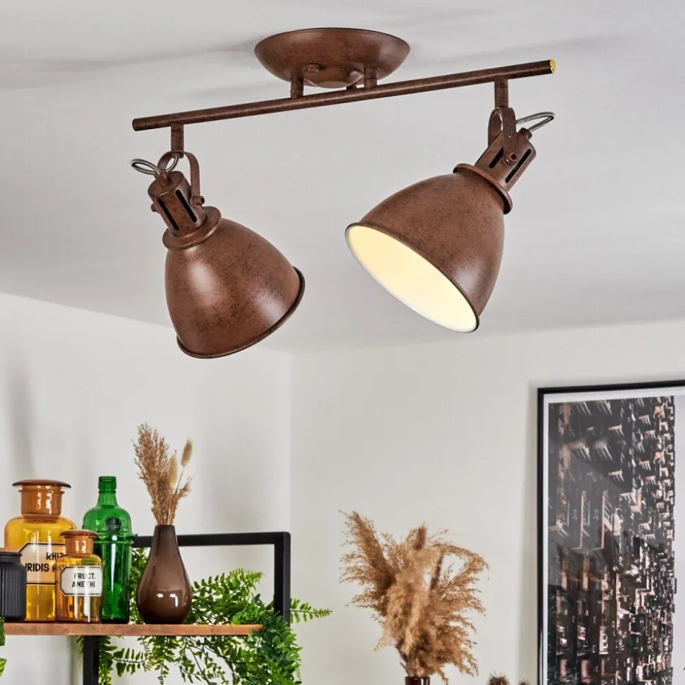 Plafonnier Koppom Rouille, 2 Lumieres