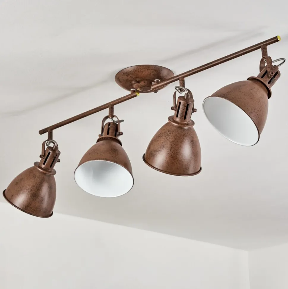 Plafonnier Koppom Rouille, 4 Lumieres