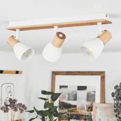 Plafonnier Kouek Ecru, Blanc, 3 Lumieres